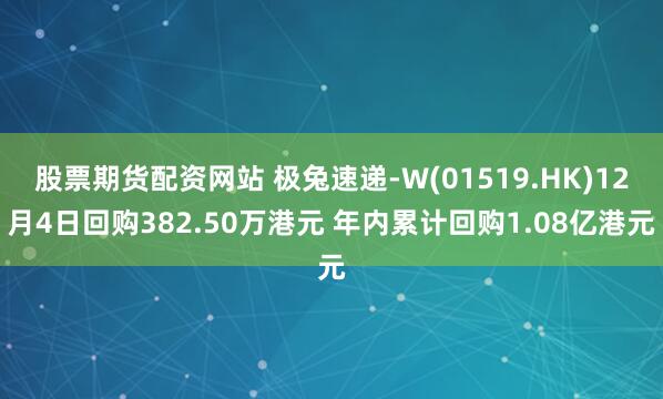 股票期货配资网站 极兔速递-W(01519.HK)12月4日回购382.50万港元 年内累计回购1.08亿港元