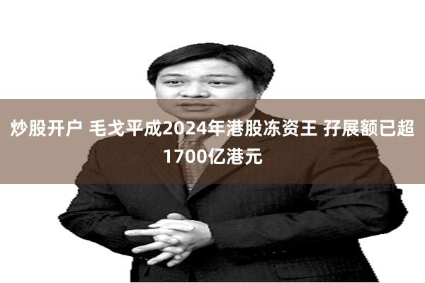 炒股开户 毛戈平成2024年港股冻资王 孖展额已超1700亿港元