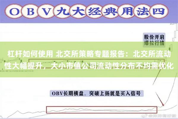 杠杆如何使用 北交所策略专题报告：北交所流动性大幅提升，大小市值公司流动性分布不均需优化