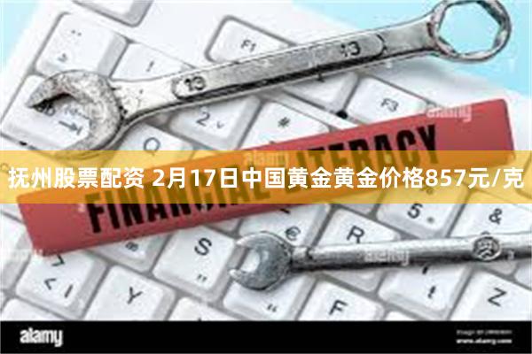 抚州股票配资 2月17日中国黄金黄金价格857元/克