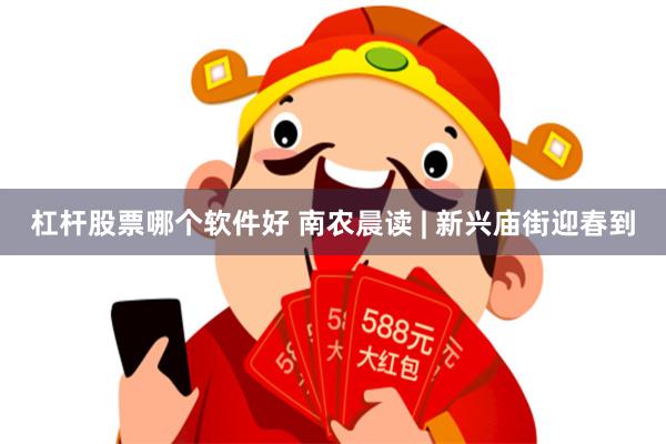 杠杆股票哪个软件好 南农晨读 | 新兴庙街迎春到